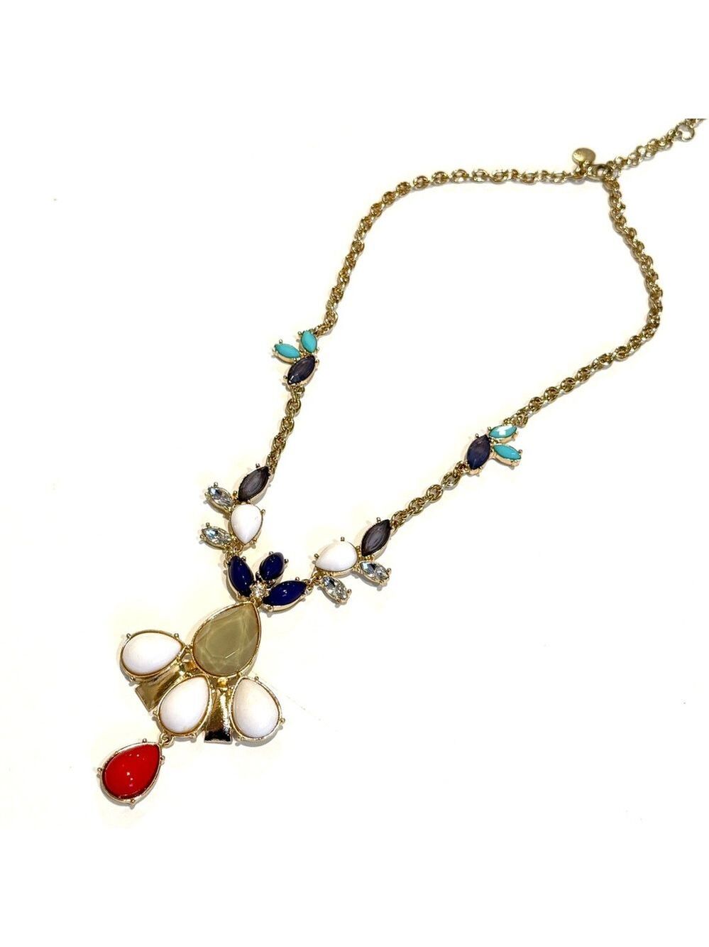 LEE ANGEL for NEIMAN MARCUS | Primary Color Pop Gold Statement Necklace | NWT - Picture 5 of 6
